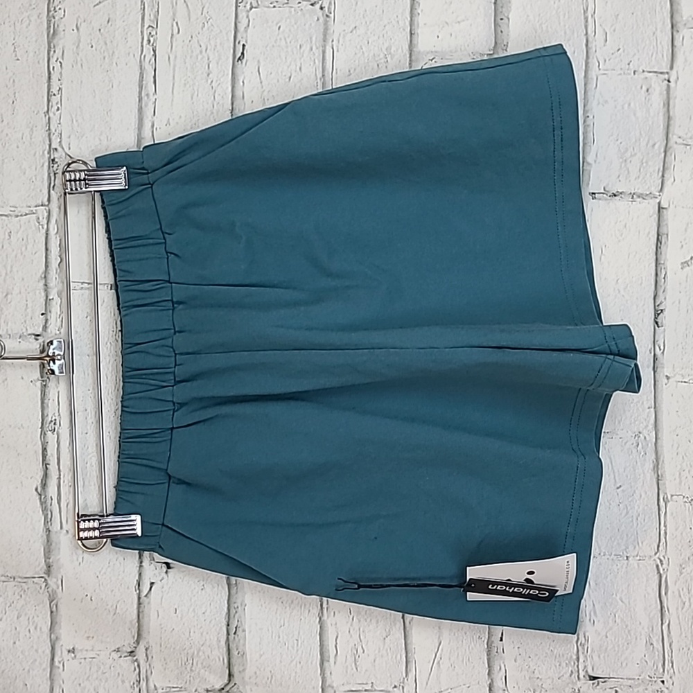 Callahan Soft Cotton High Rise Elastic Waist Pull On Nova Shorts Blue Nile NWT - Picture 6 of 13